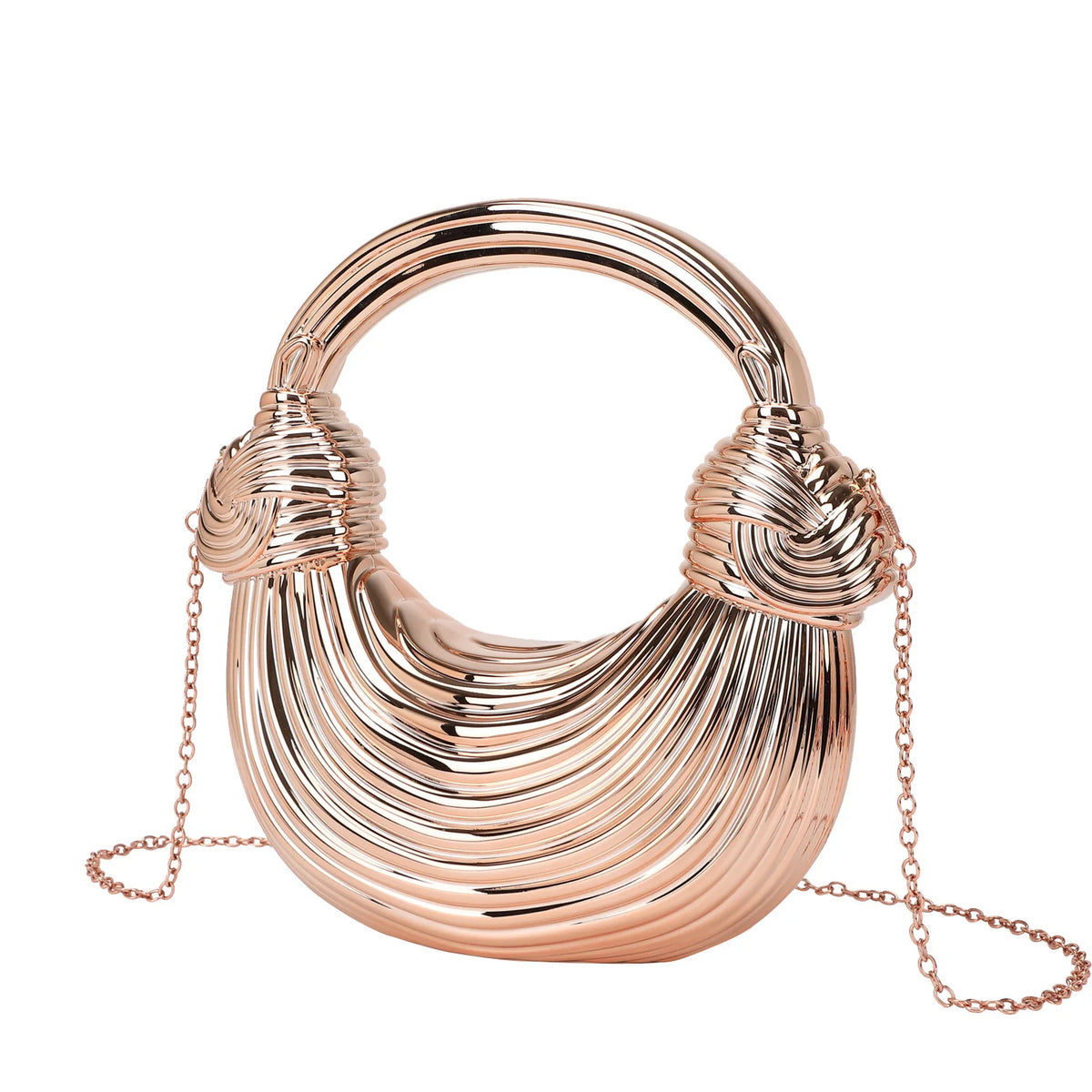Fashion Sequined Knotted Dumpling Evening Bag for Women