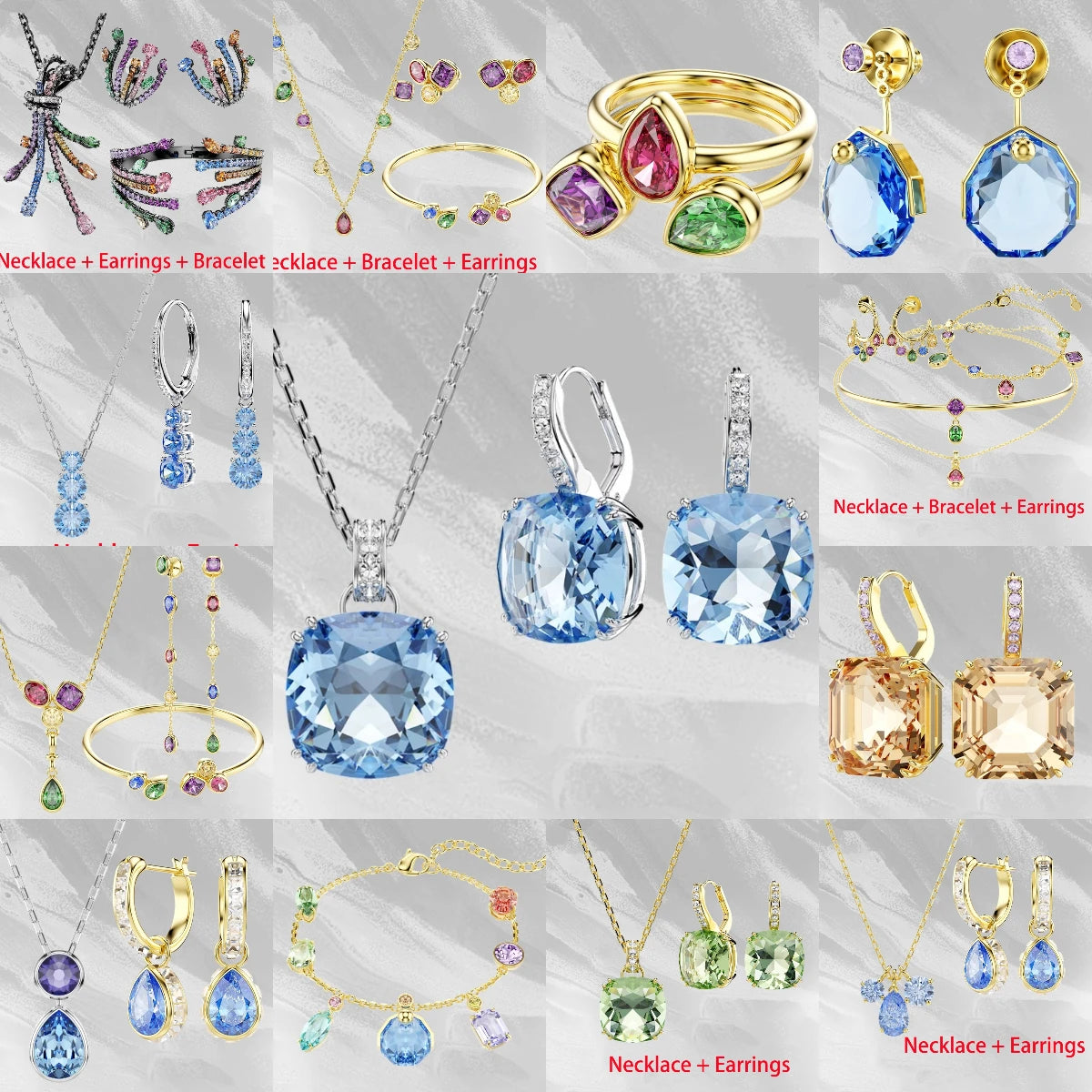 Dazzling Zircon Crystal Statement Necklace for Women