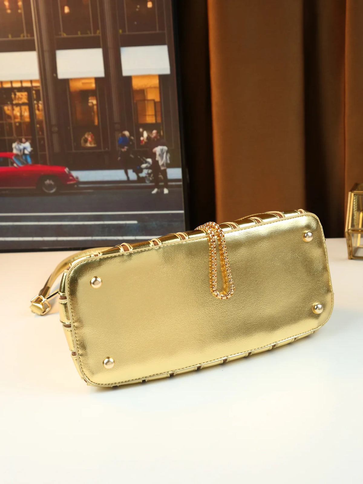 Women's Handbag Luxury Brand Shiny Leather Shiny Fashion Women's Single Shoulder Bag Personalized Fashionable Casual Women's Bag