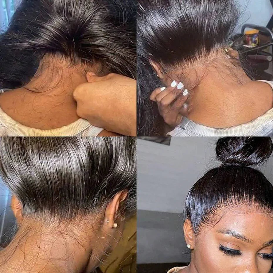 Glueless Bone Straight Brazilian Lace Front Wig for Women