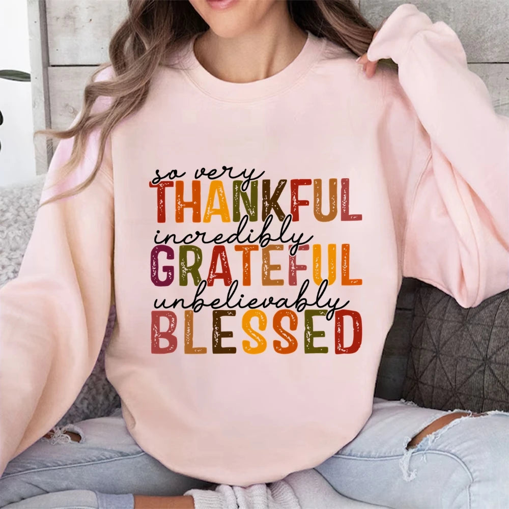Simple Letter Print Sweatshirt Crew Neck Jumper Unisex Street Casual Wear Long Sleeve Warm Autumn Top New 2024 Fashion