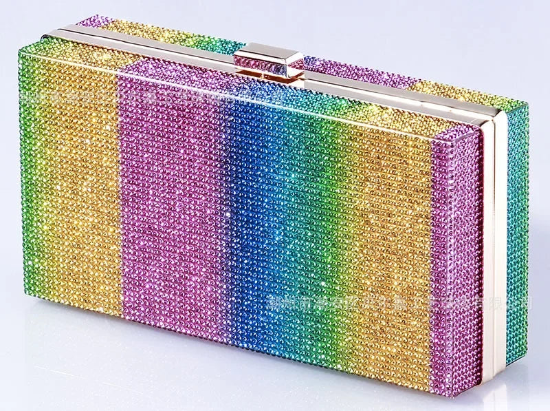 Rhinestone Diamond Evening Crossbody Clutch Bag for Women