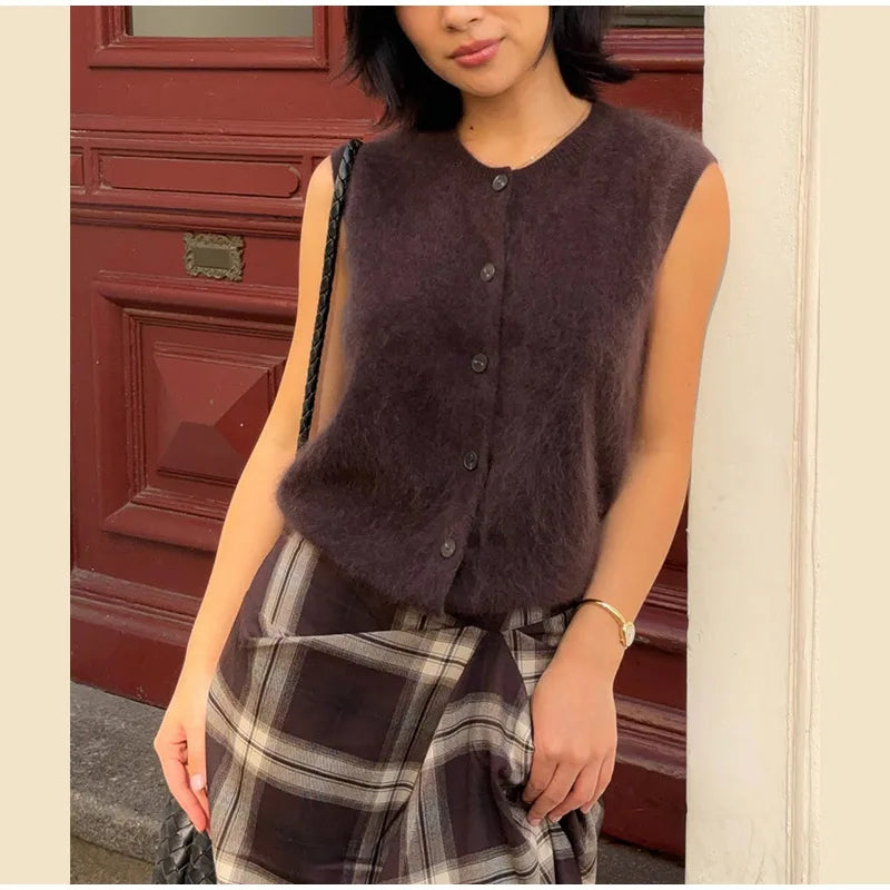 Women Checked Midi Skirt Fashion Casual Pleated Irregular High Waist Slim Mid-length Bottom Lady Daily New Commute Street Skirts