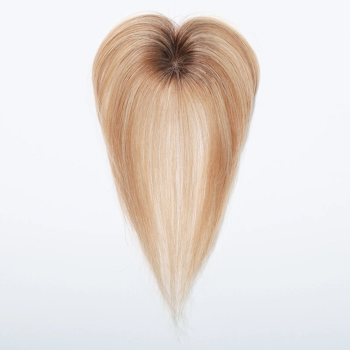 Ombre Brown to Blonde Human Hair Clip In Bangs for Women