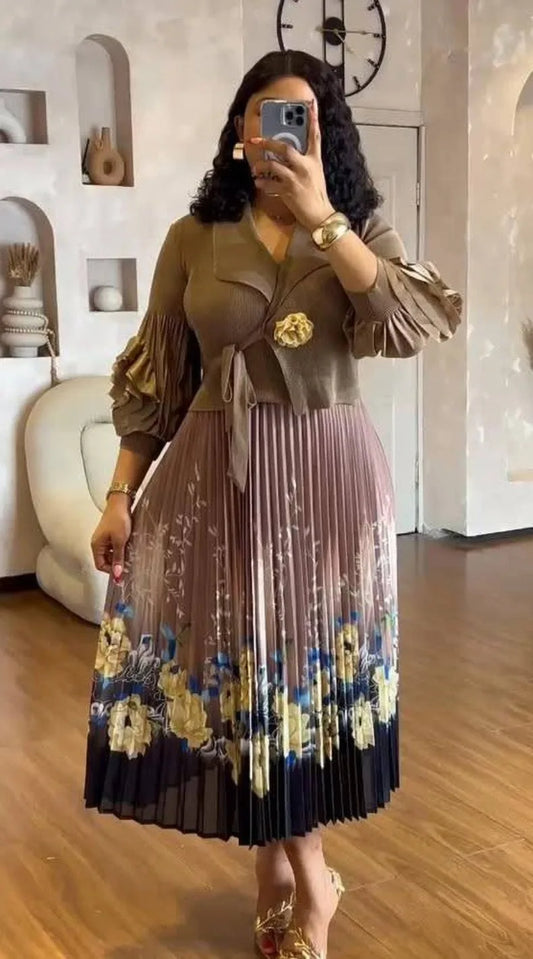 Elegant African Kaftan Dress