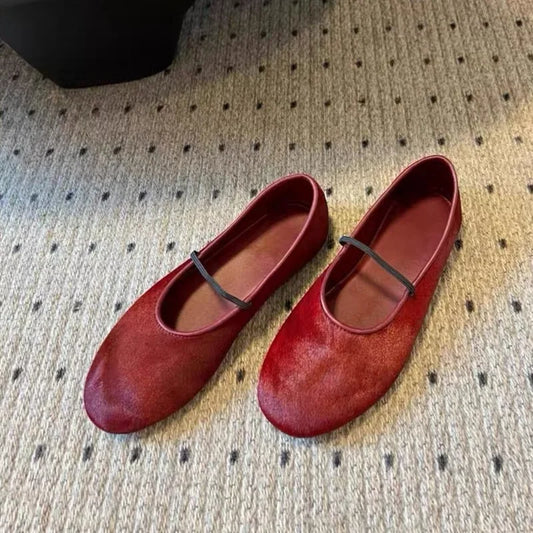 Vintage Round Toe Mary Jane Flats