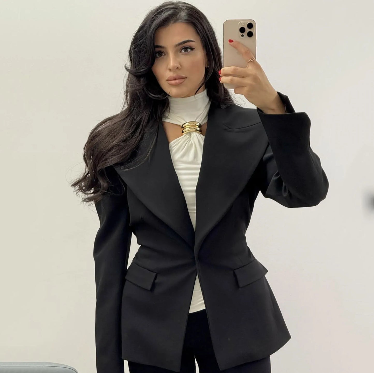 TARUXY Gold Ring Sleeveless Off-shoulder Top Female High Elasticity Fashion Slim Camis Streetwear 2025 New Summer Lady T shirt