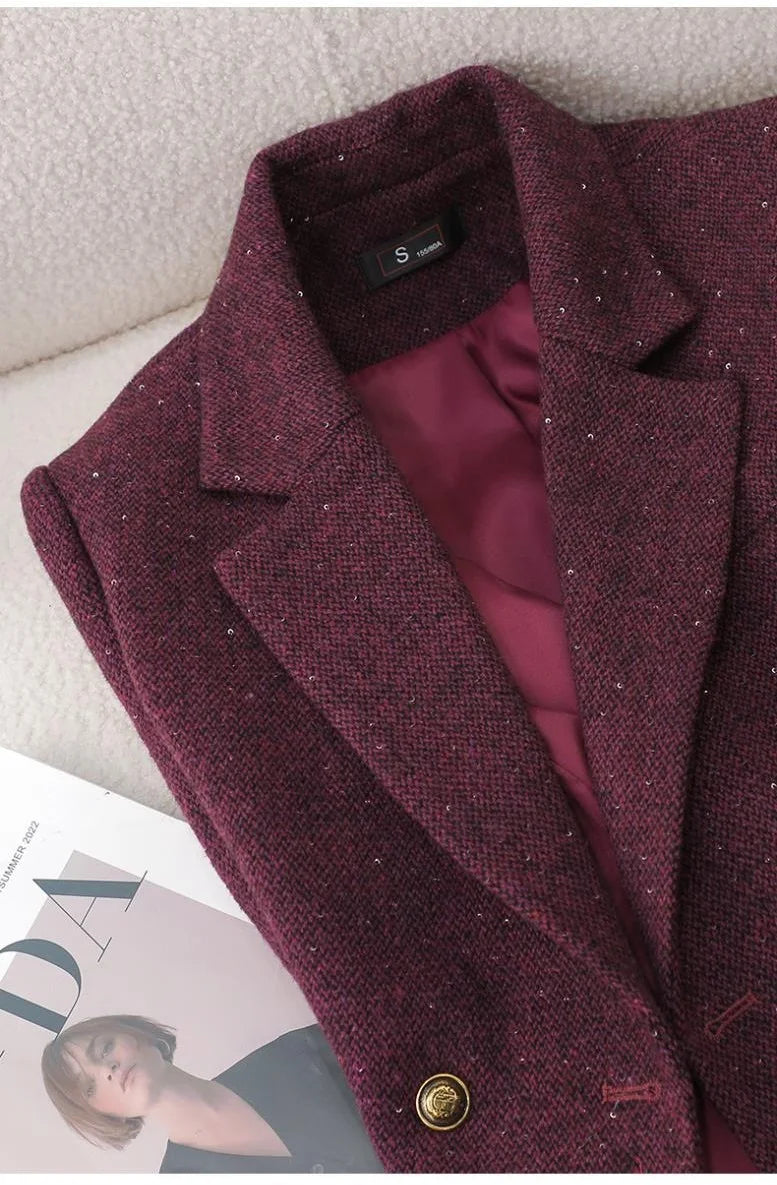 Double Breasted Office Blazer