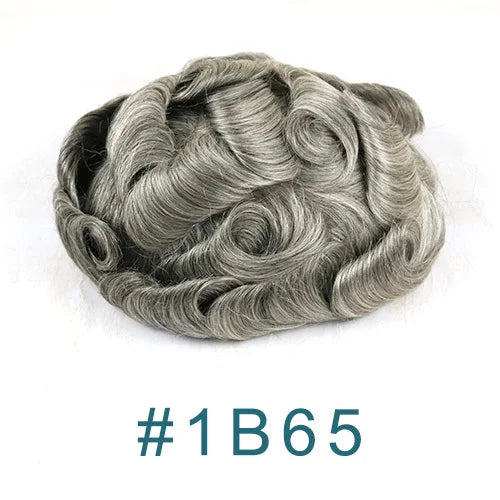 Natural Curly V Loop Hair Replacement Toupee for Women