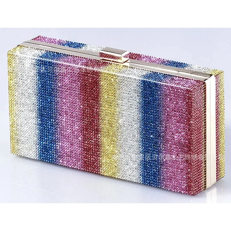 Rhinestone Diamond Evening Crossbody Clutch Bag for Women