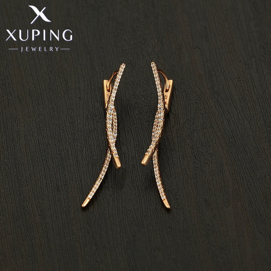 Animal Pattern Gold Plated Hoop Earrings