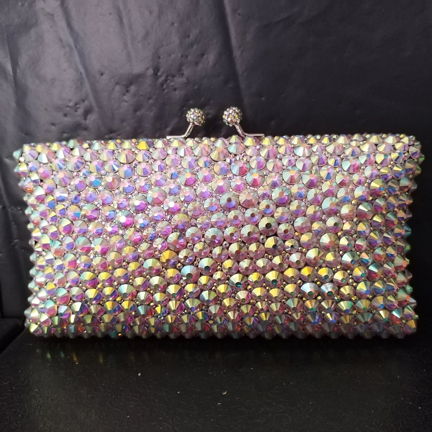 Wome Green Crystal Clutch Purse Bag Dark Gold Full Stones Evening Bags Bridal Wedding Party Rhinestones Handbag Metal Clutches