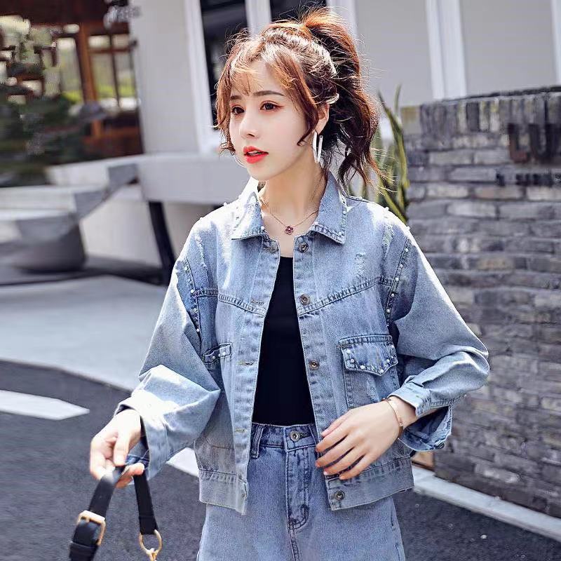 Designer Trend Woman Coat Special Winter Denim Jacket Sequin Fringe Crop Jean Jackets for Women 2025 Spring Autumn Coats Novelty