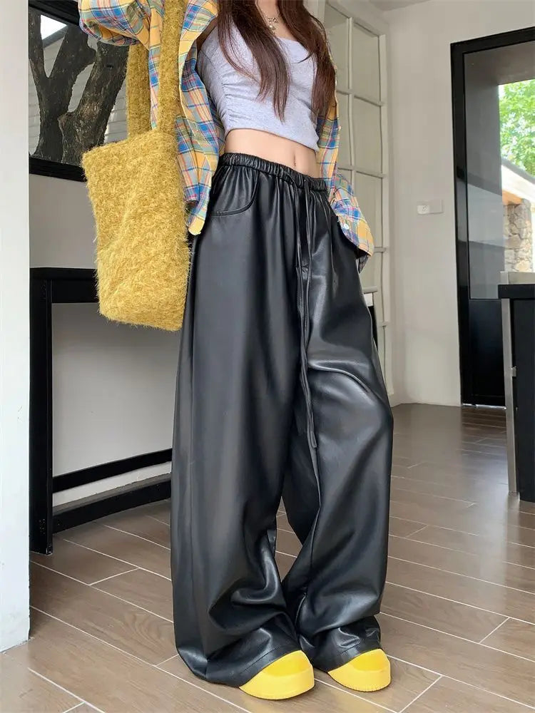 Elevated High Waist Casual Straight Leg Pants for Women