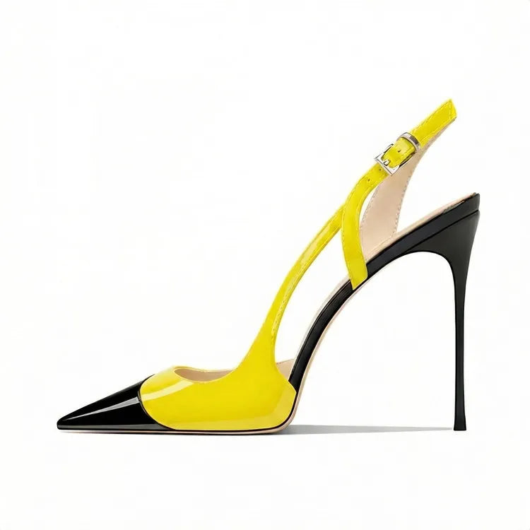 Pointed Toe High Heel Slingback Sandals for Women