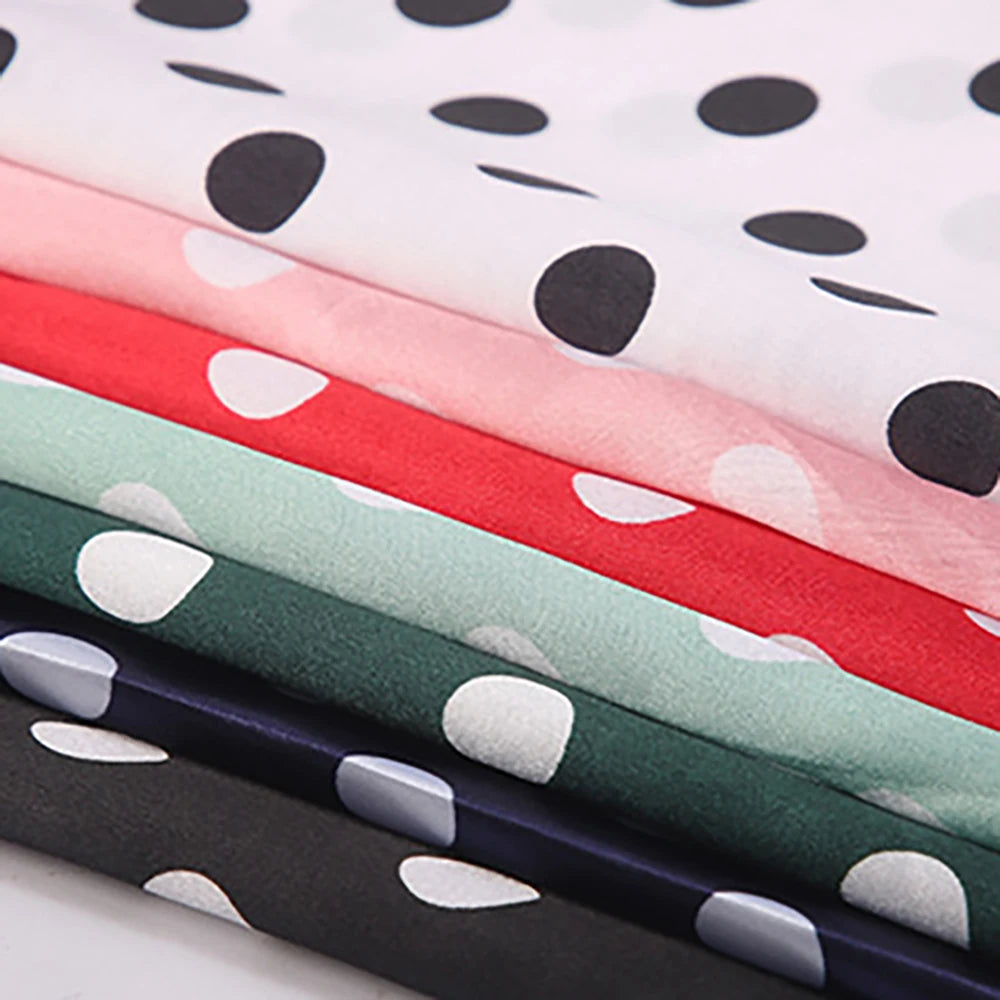 Elegant High Waist Polka Dot Wide Leg Satin Pants For Women