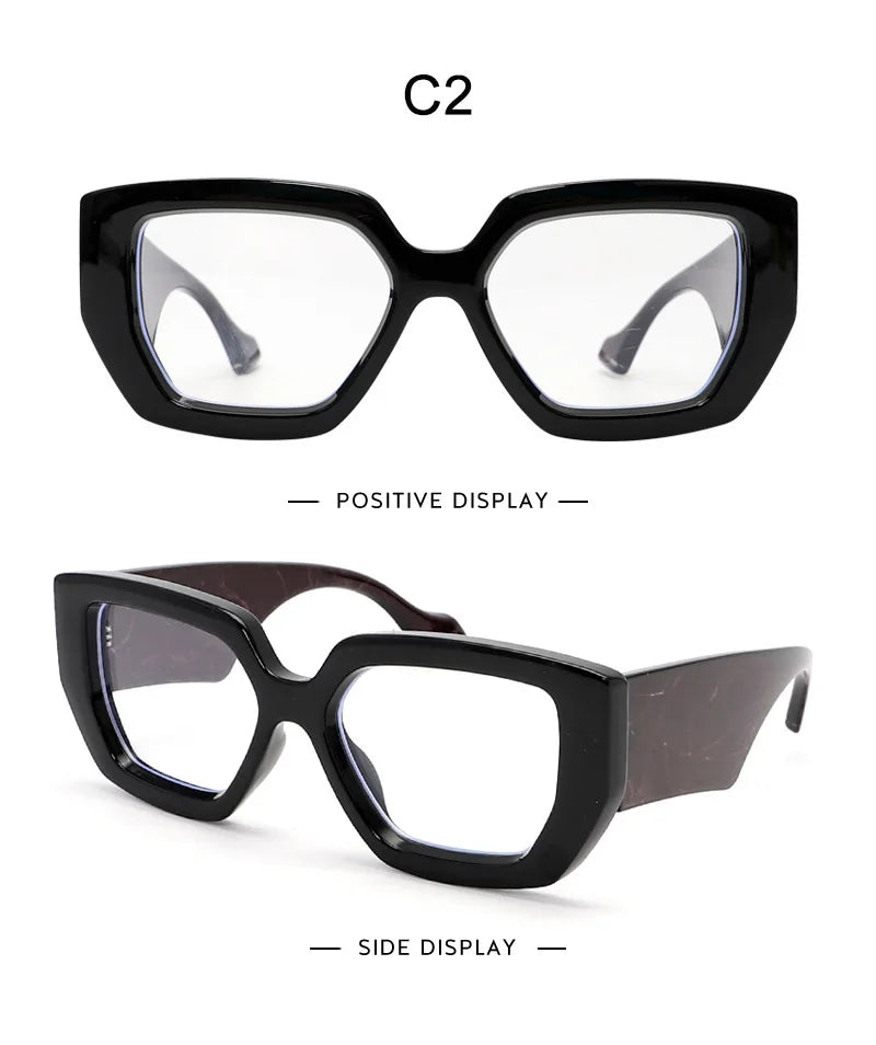 Retro Square Blue Light Blocking Glasses for Women