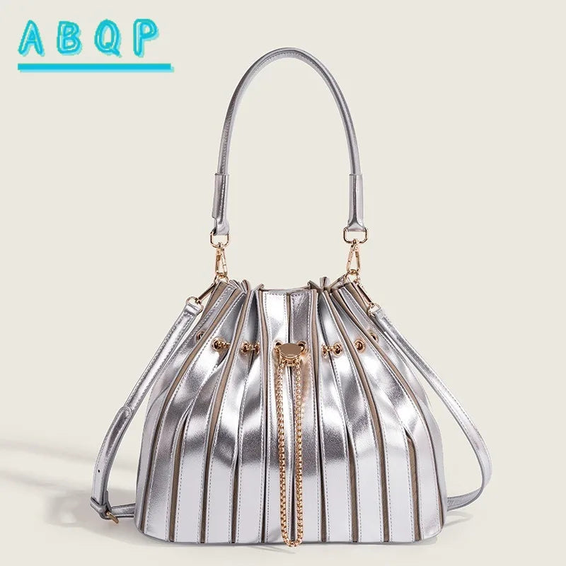 Women's Handbag Luxury Brand Shiny Leather Shiny Fashion Women's Single Shoulder Bag Personalized Fashionable Casual Women's Bag