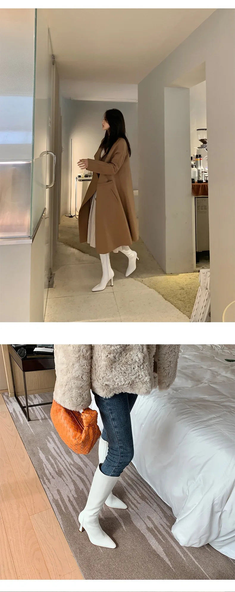 Square Heel Over The Knee Boots