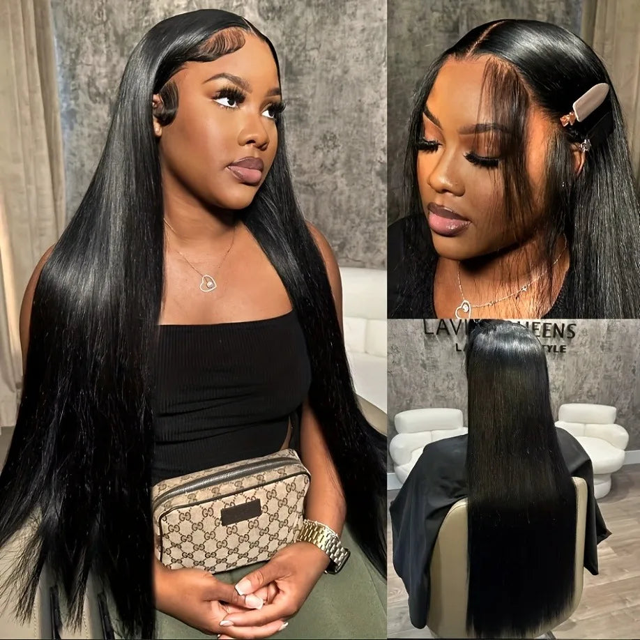 Glueless HD Straight Remy Human Hair Wig for Women