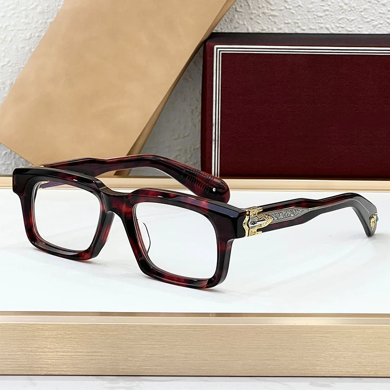 Classic Square Acetate Frame Sunglasses for Women