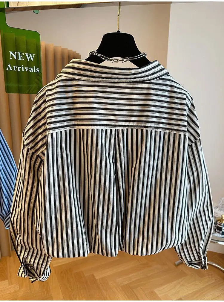 Loose Striped Spliced Lightweight Polyester Tank Top for Women