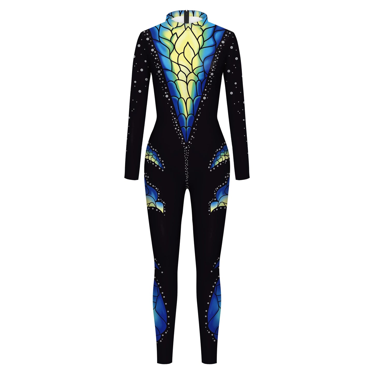 Vivid Animal Print Allover Zentai Bodysuit for Women