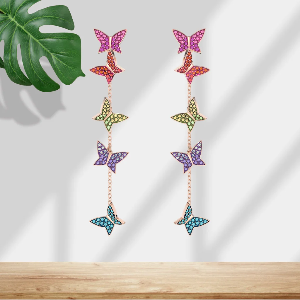 Crystal Necklace And Earring Set