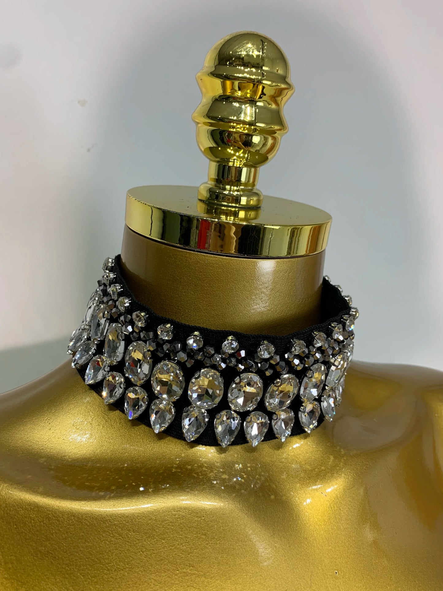 High Quality Strapless Beading With Necklace Bandage Dress  Celebrity Elegant  Evening Party Fancy Club Birthday Dresses