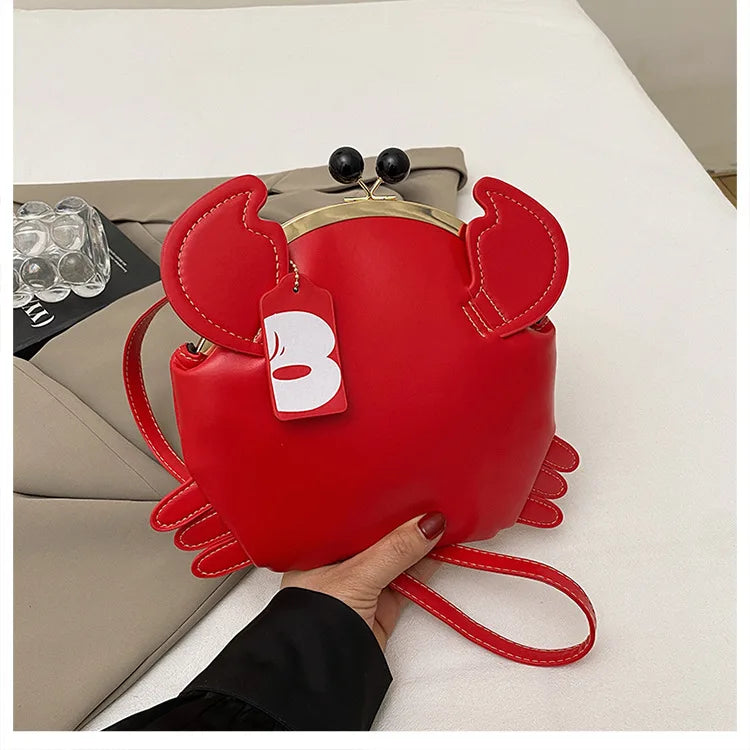 Crab Crossbody Handbag With Coin Purse