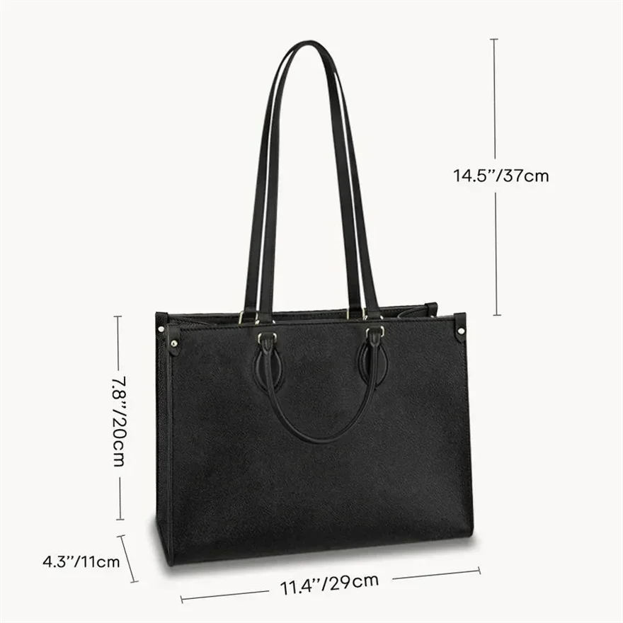Structured PU Leather Tote Bag
