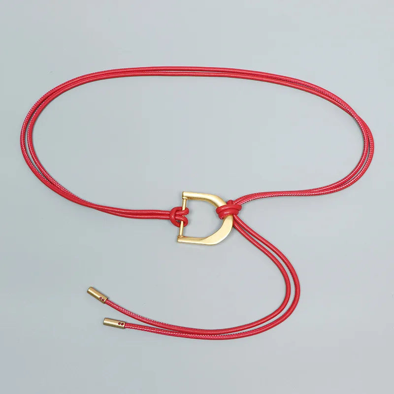 Fashion Braided Gold Knot Waist Chain Belt for Women