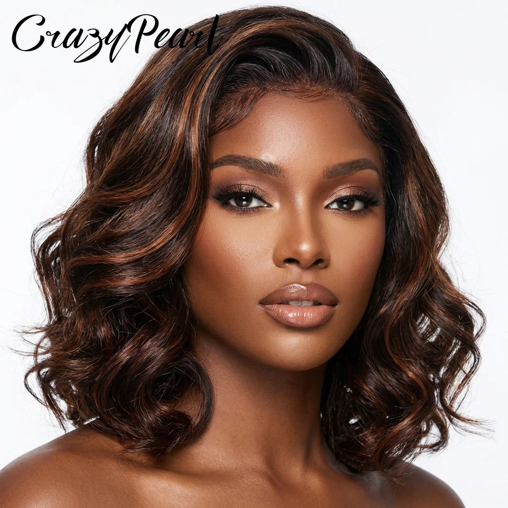 Pre Plucked Ombre Body Wave Lace Closure Wig for Women