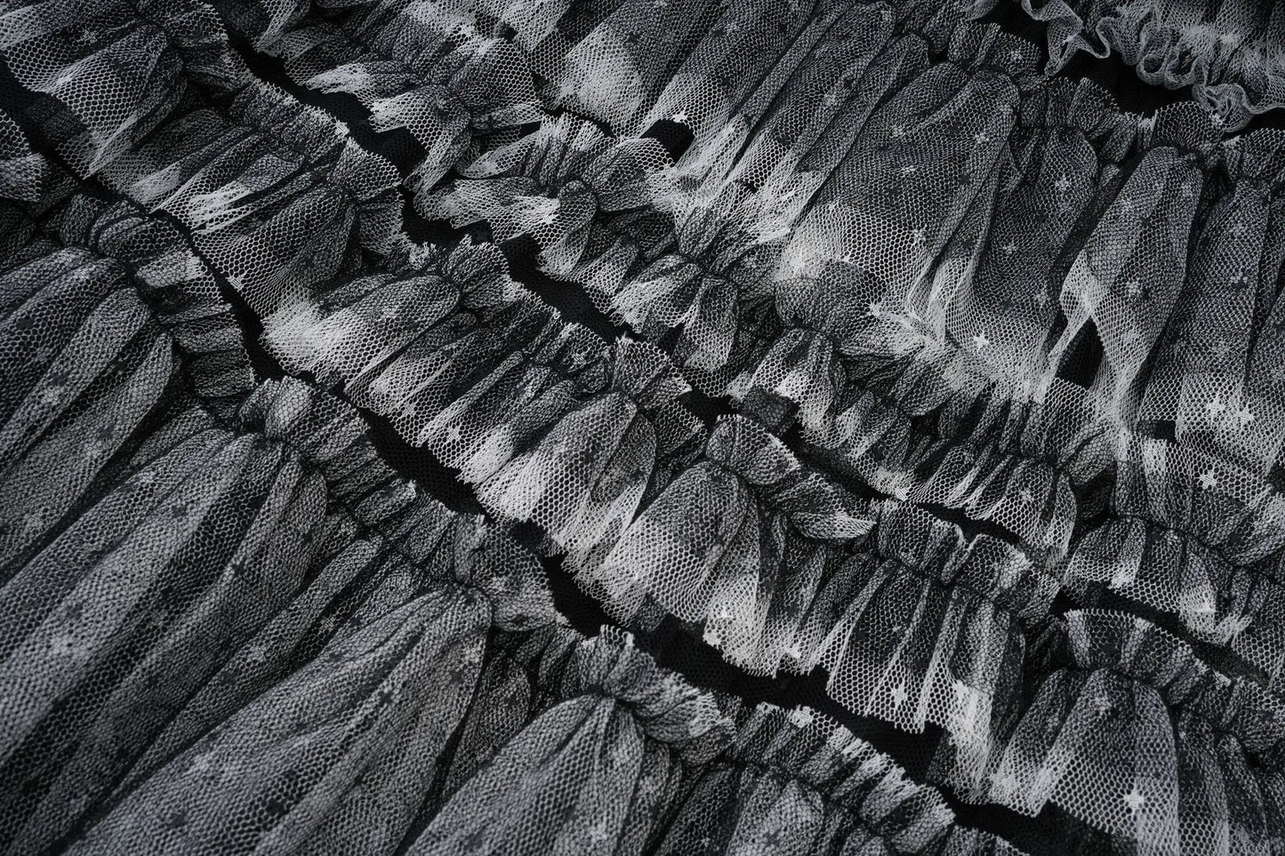 KUCLUT Fashion Women's Multi Layer Mesh Patchwork Dress Elegant Heavy Industry Evening Party Ruffled Short Sleeve Dresses YZJ28