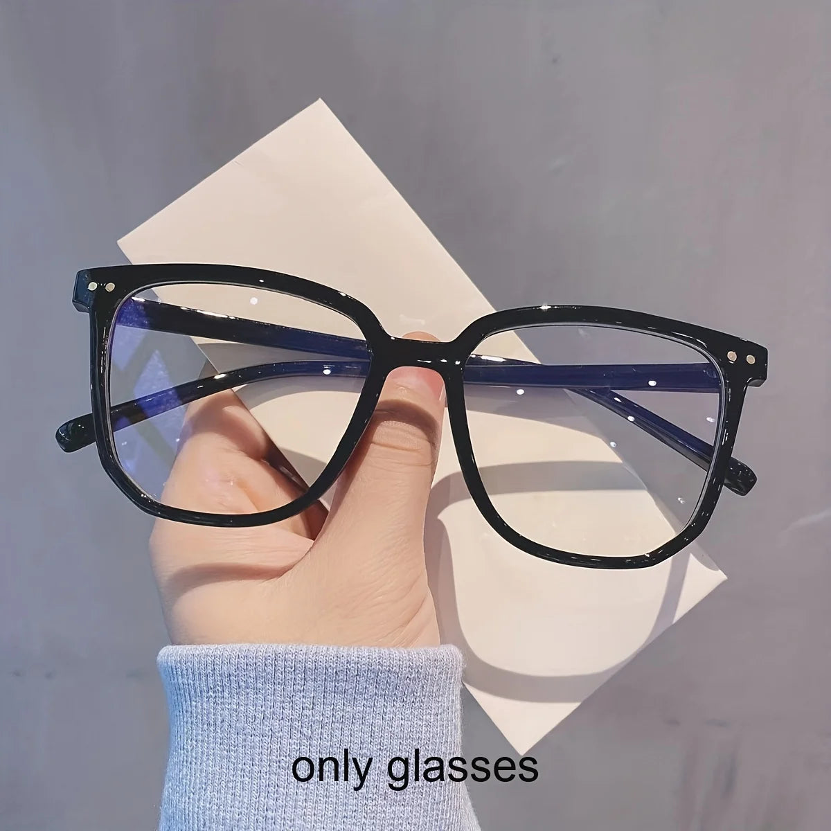 Large Square Frame Fashion Glasses