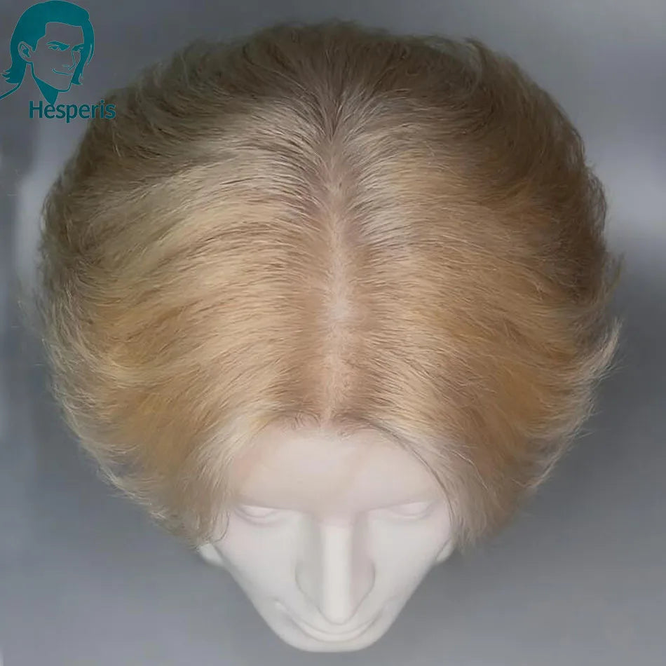 Soft Wavy Transparent Lace Front Human Hair Wig For Men