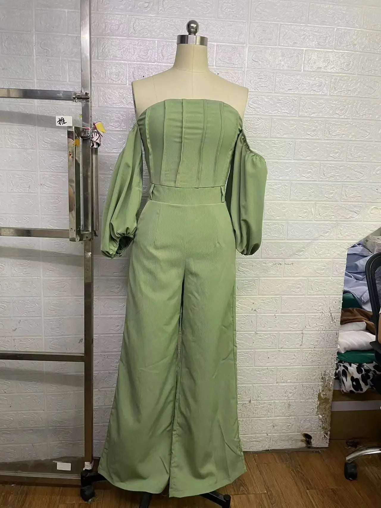 Women's Jump Suits New Elegant Square Neck Slim Fit and Waist Cinching Temperament Straight Leg Jumpsuit for Female 2024 Summer