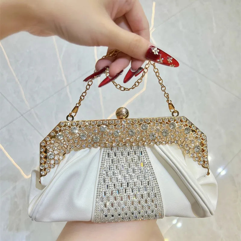Cloud Shaped Evening Clutch Crossbody Bag