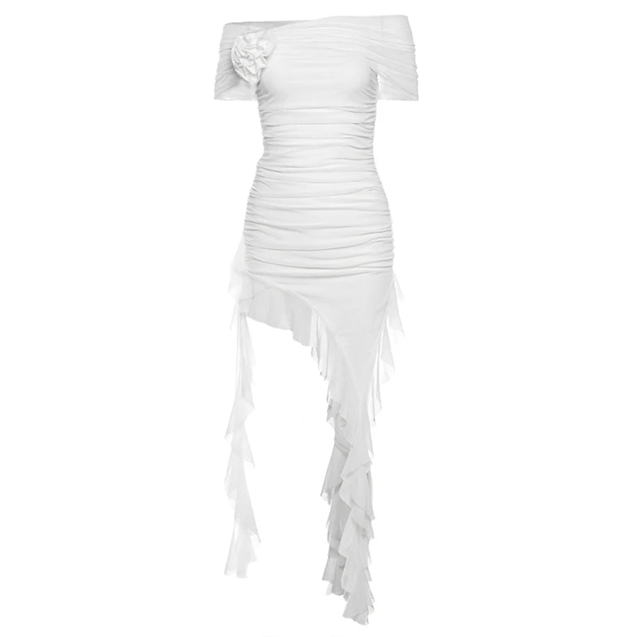 Sylcue Spring Bachelor Party Sweet Gentle Intellectual Tight Character Hot Mature Beautiful Girl Chest Tassel Dress