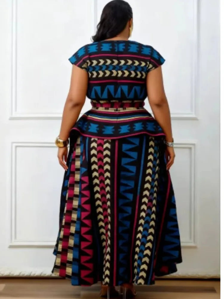 Elegant African Wedding Kaftan Maxi Dress for Women