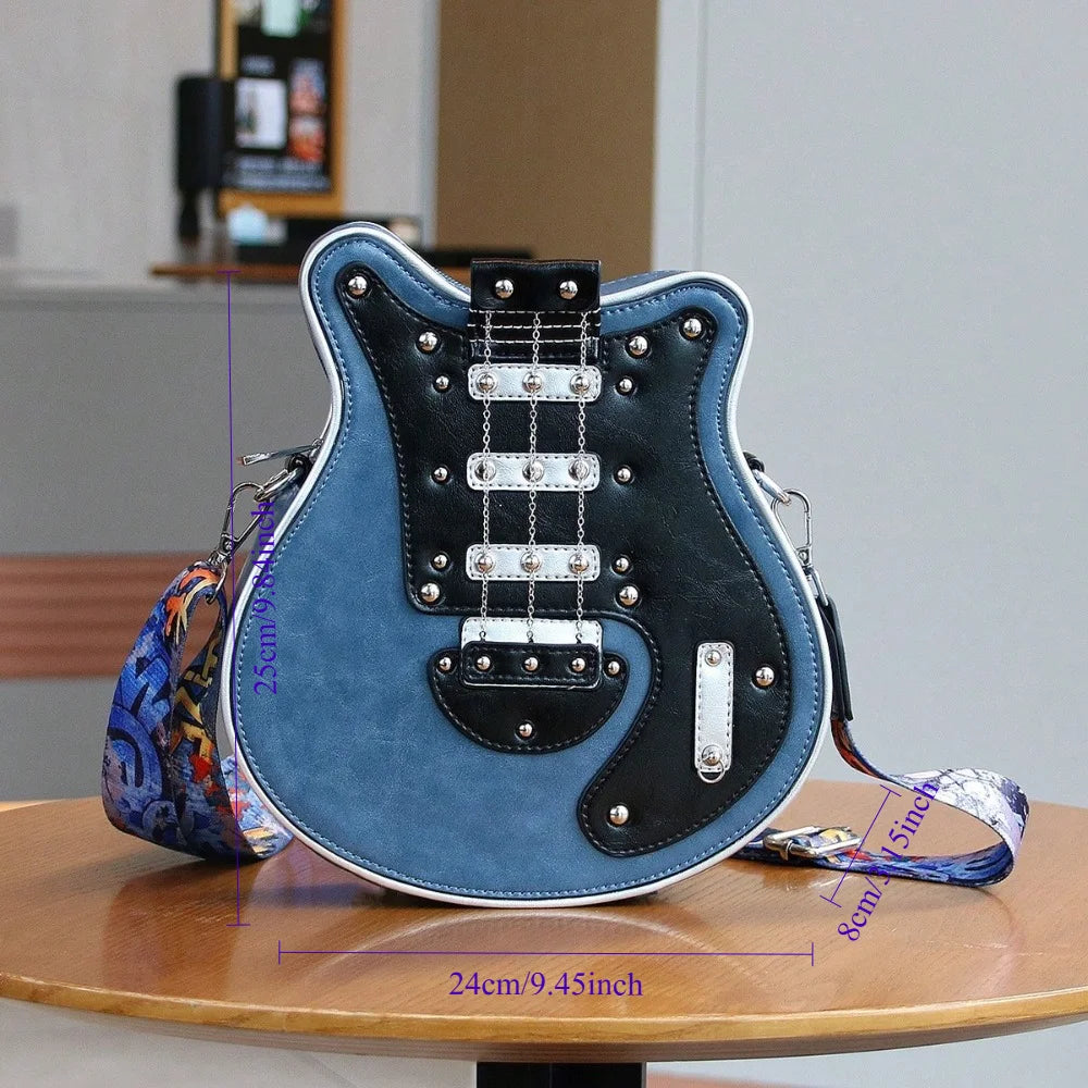 Y2K Guitar Shaped Crossbody Bag