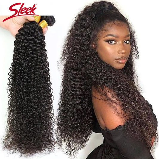 Soft Kinky Curly Peruvian Human Hair Bundles for Women