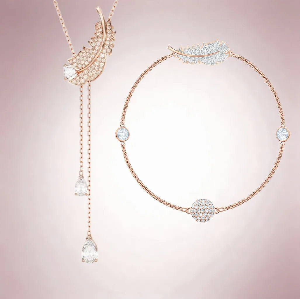 Elegant Dazzling Teardrop Crystal Jewelry Set for Women