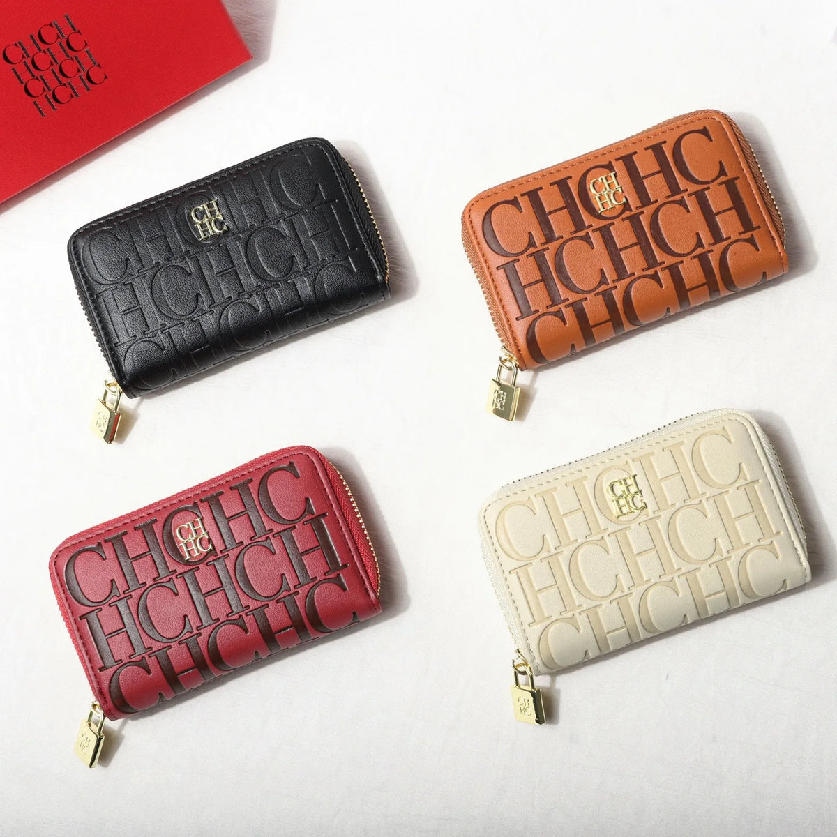 Multifunctional Zippered Key Card Holder Pouch for Women