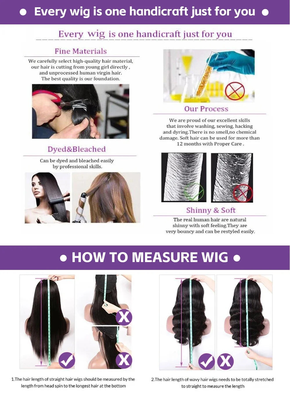 Deep Wave Preplucked Lace Front Human Hair Wig For Women