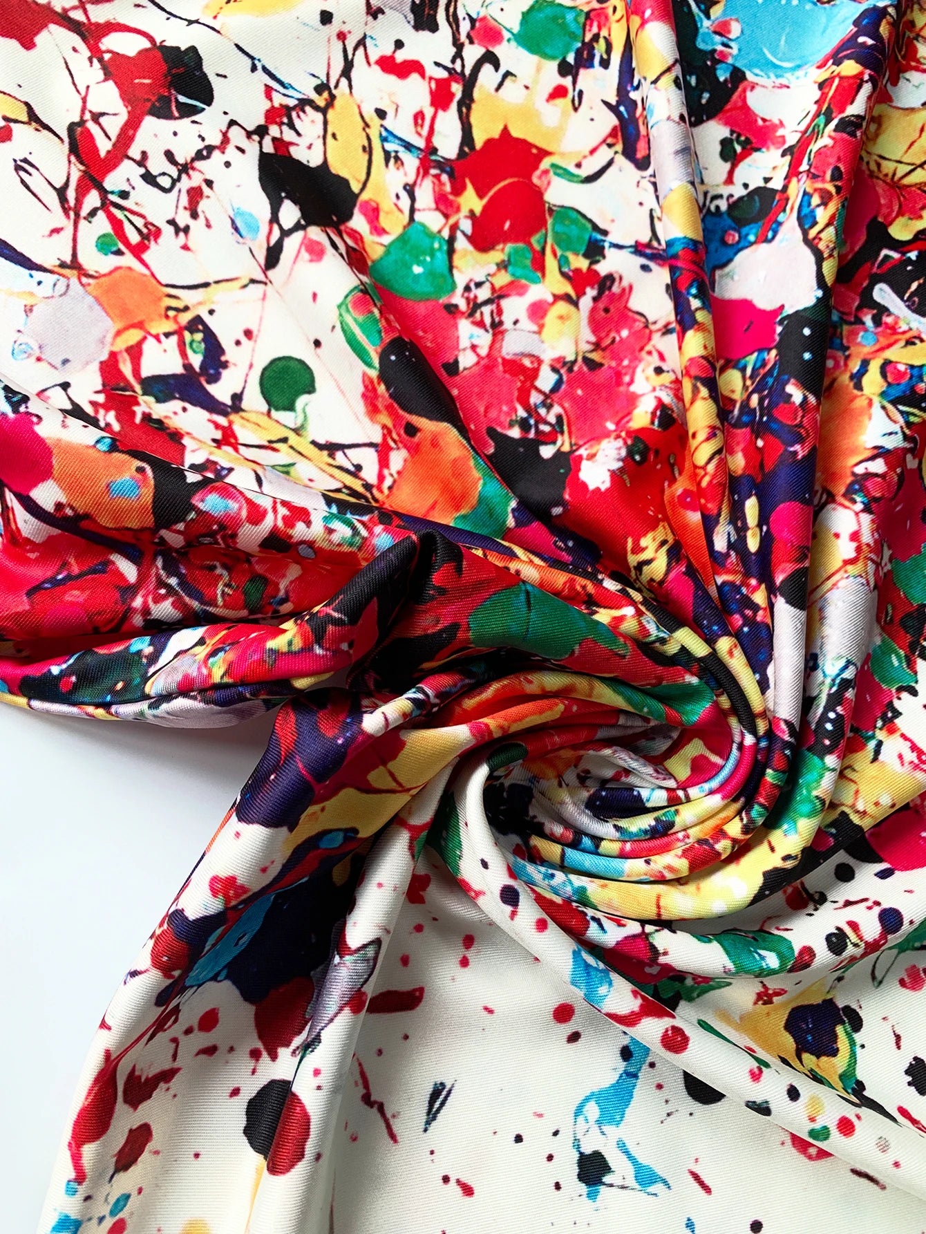 Women's Splatter Print Long - Sleeve T - Shirt, Round Neck, Multicolor Design, Great for Everyday & Fashion - forward Looks