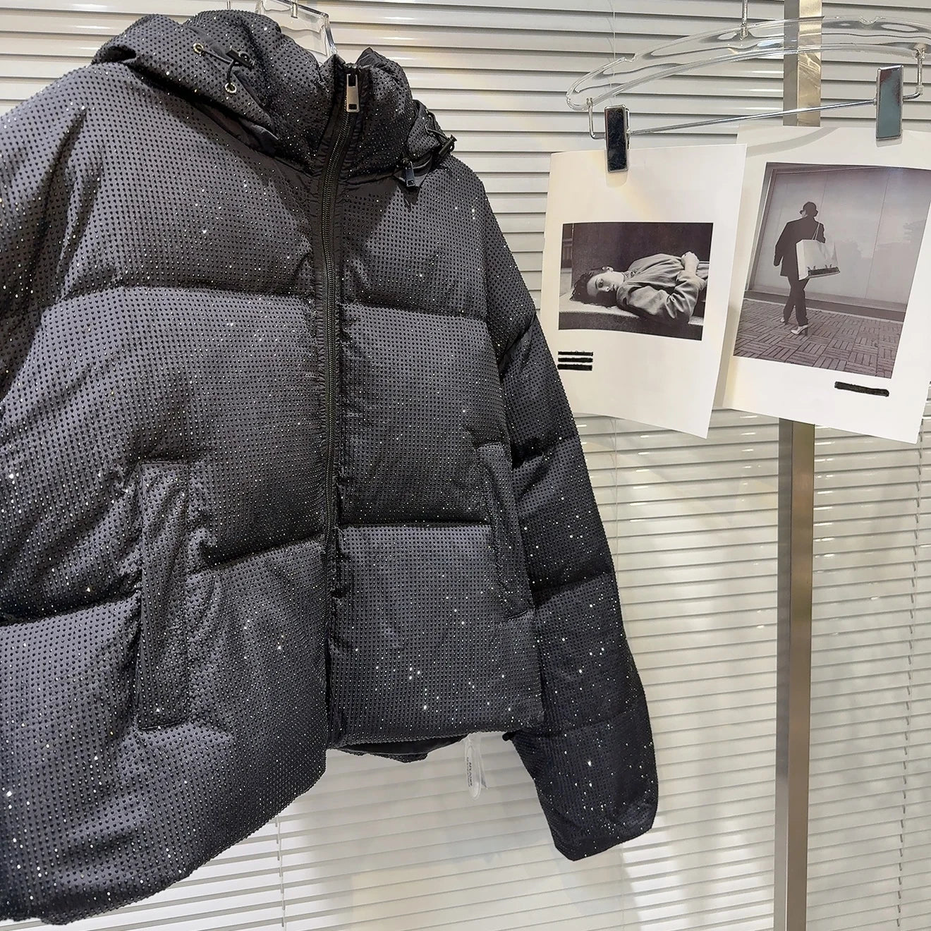 Lightweight Quilted Short Hooded Down Jacket for Women