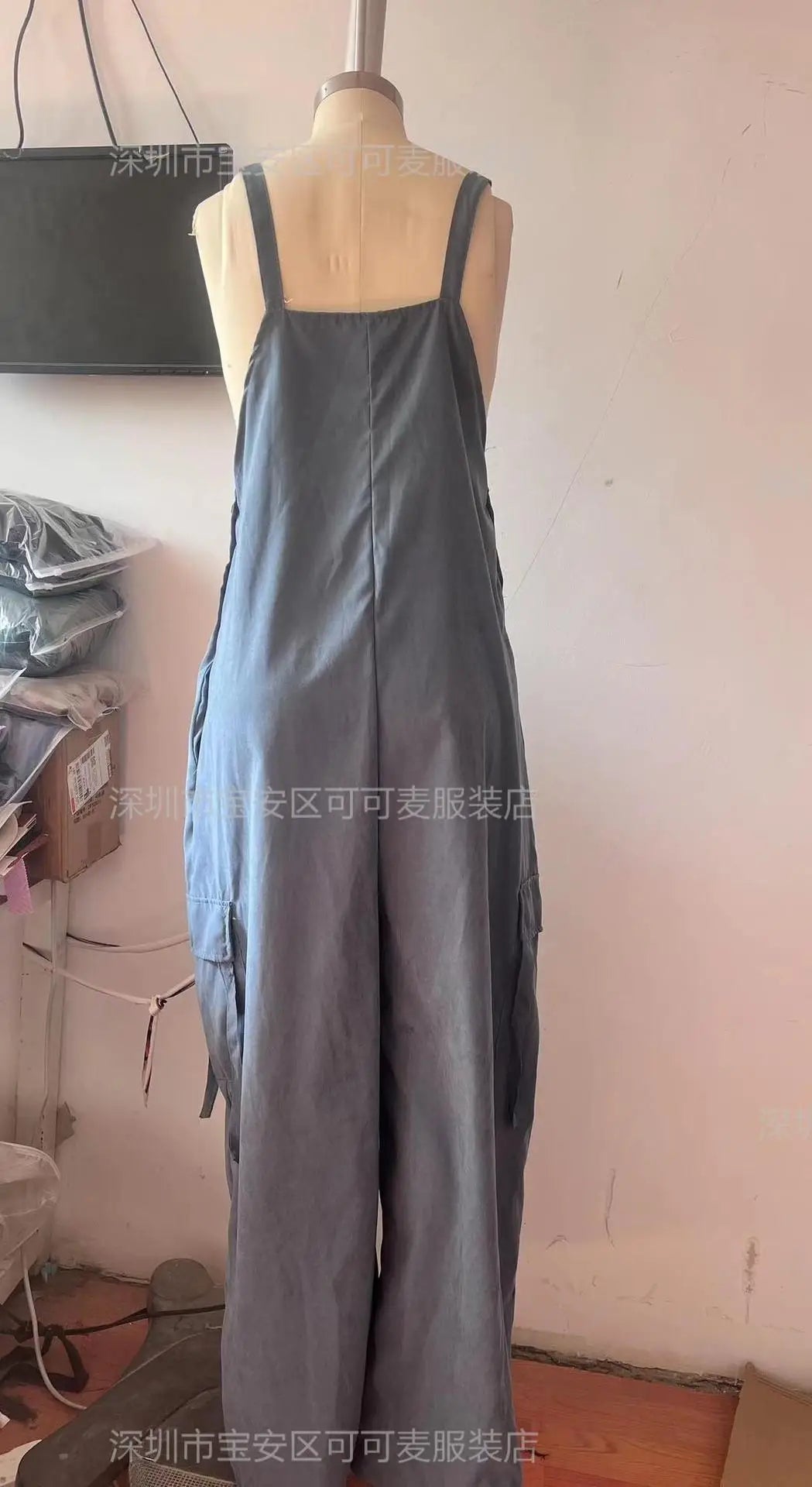 Jumpsuits Women One Piece Sleeveless Overalls Wide Leg Long Pants Casual Loose Rompers Y2k Streetwear Jumpsuit Summer 2025