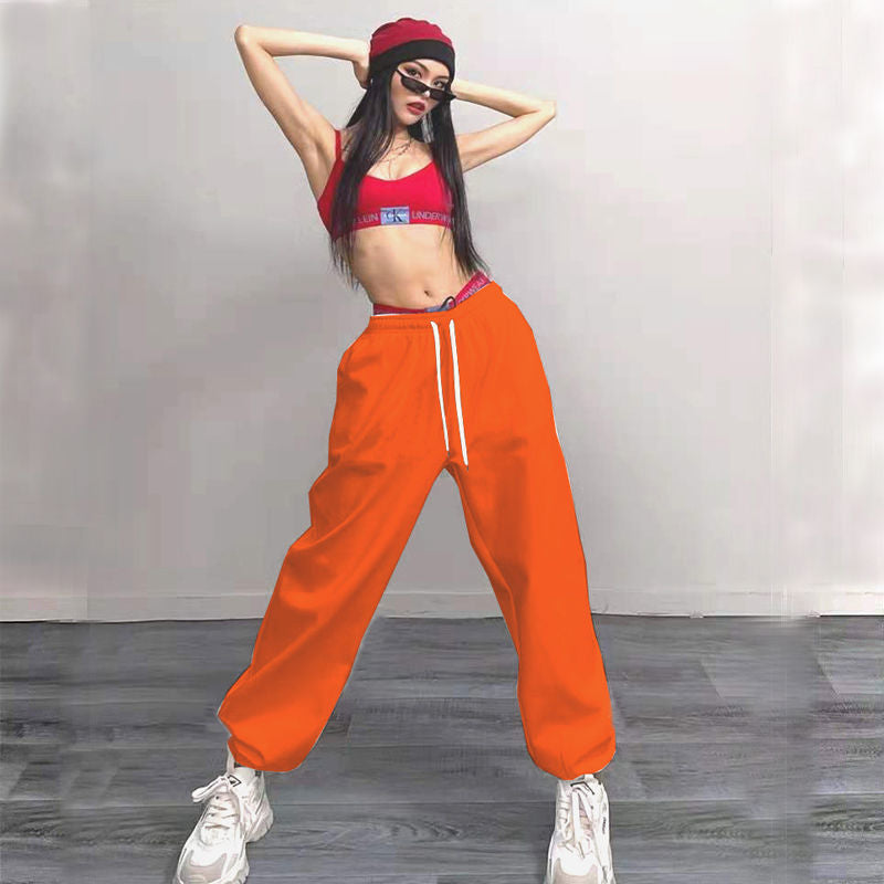 Green Straight Womens Sweat Sports Hippie Pants Sweatpants Joggers Jogging Fashion Baggy Trendeez Loose Trousers Woman Casual