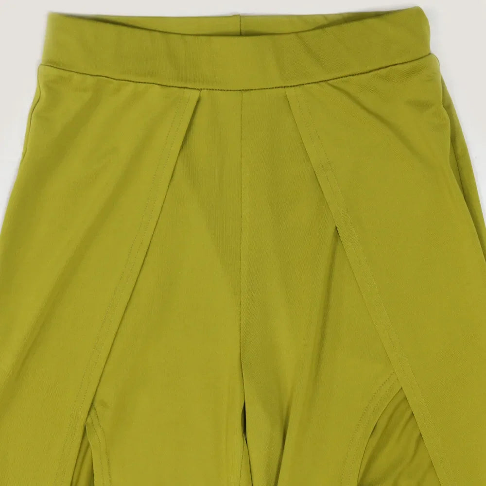 Ruched Slash Neck Top and Wide Leg Pants Set for Women